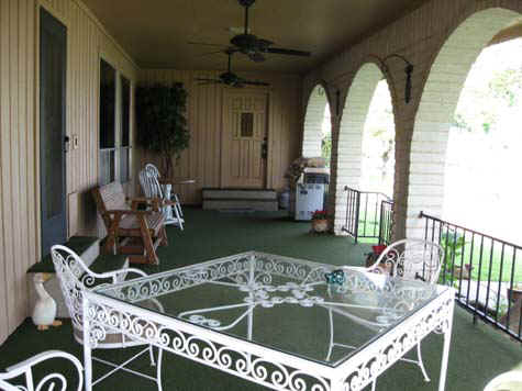 Covered Porch facing Lake LBJ